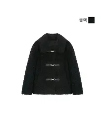 セレブショップ シアリング ブラック ファージャケット 新品