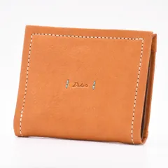 超美品 Dakota ダコタ 二つ折り財布 ピアッタ BOX型小銭入れ 大容量  コンパクト 財布 ウォレット 本革 レザー 軽量 0031530 マスタード レディース