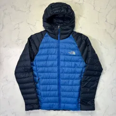THE NORTH FACE ノースフェイス ダウンジャケット フード付き 軽量 ブルー ブラック アウトドア