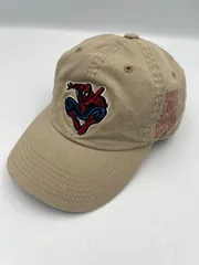 ■MARVEL スパイダーマン キャップ ベージュ Universal Studios 公式 / 刺繍ロゴ / フリーサイズ