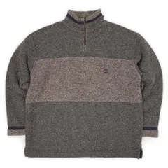 ティンバーランド Timberland 90s 90年代 ウールツイード プルオーバージャケット ハーフジップ 珍品 オールド USA ヴィンテージ アメリカ 古着 メンズ コート ジャケット ブラウン系 M【中古】