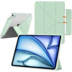 iPad Air 11インチ & iPad Air 第5/4世代_ライトグリーン ケース For iPad Air 7/6 11インチ M3/M2 (2025/2024) 透明 1414_520