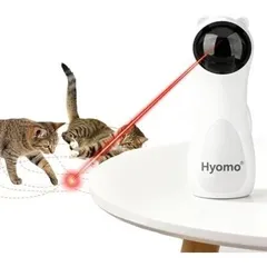 自動猫おもちゃ 猫型 乾電池供電＆調整可能デュアルモード】Micro-B供電/乾電池供電 長時間駆動 5段階モード切替 角度調整可能 1414_497