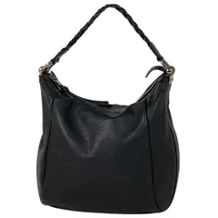 【在庫一掃】 グッチ GUCCI バンブー ショルダーバッグ ハンドバッグ ワンショルダー 編み込み ショルダーバッグ レザー ブラック 336655 レディース 【中古】