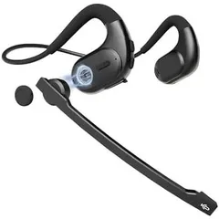 ブラック bluetooth ヘッドセット 【マイク脱着式・実用新案取得&意匠登録済み】 Earaku(イアラク) MicCuff G9 無線 マイク付き NABI_697