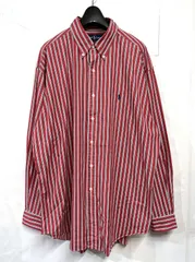 90s ヴィンテージ Ralph Lauren｜ラルフローレン ストライプ ボタンダウンシャツ