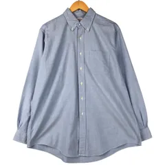 古着 80~90年代 ブルックスブラザーズ Brooks Brothers Est.1818 長袖 ボタンダウンシャツ USA製 メンズXL相当 ヴィンテージ/eaa599757