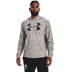 [アンダーアーマー] UA RIVAL TERRY LOGO HOODIE [Onyx White / White / Black] [M]