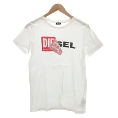 ディーゼル DIESEL Tシャツ 半袖 16 ロゴ クルーネック 白 ホワイト /AE