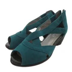 fitfit フィットフィット サンダル スエードレザー 22.5 グリーン 緑 /FF