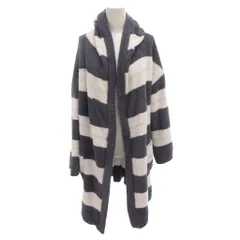 ジェラートピケ gelato pique パウダーボーダーガウン ルームウェア 部屋着 ロング F ネイビー 白 /FF