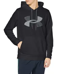 [アンダーアーマー] スウェット_パーカー UA Armour Fleece Big Logo Hoodie メンズ 001 日本 SM (日本サイズS相当) [Black / / Pitch Gray] [S]
