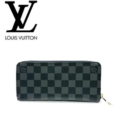 【中古美品】LOUIS VUITTON ルイヴィトン ダミエキャンバス ジッピー ウォレット ヴェルティカル ブラック　長財布