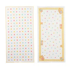 新品 [ミキハウス] ガーゼタオルセット 沐浴 お風呂 ガーゼ タオル 2枚組 綿100％ 日本製 35×70cm 出産準備 男の子 女の子 ベビー キッズ 赤ちゃん ベビー服 46-8401-148 マルチカラー