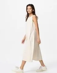 UNIQLO ウルトラストレッチワンピース/ノースリーブ/丈短め  01OFFWHITE XXL 477305