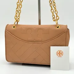 【良品】ToryBurch アレクサ ハンドバッグ ショルダーバッグ 茶色