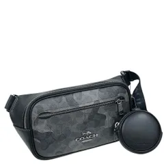 コーチ バッグ メンズ COACH ボディバッグ シグネチャー カモ プリント エリアス ベルト バッグ CW314 QBGRM グレイマルチ