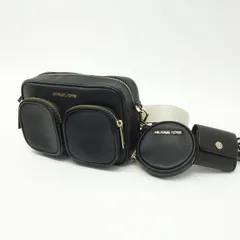 MICHAEL KORS マイケルコース レザー ジェットセットトラベル マルチポーチ スモールクロスボディ ショルダーバッグ ※中古