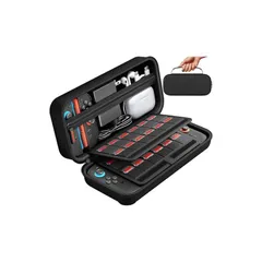 【令和7年新登場】Switch2対応 ケース スイッチ ケース 保護カバー 収納バッグ 防塵 防汚 耐衝撃 ナイロン素材 全面保護型 消臭 大容量 ゲームカード24枚 旅行用 キャリングセット 小物収納可 持ち運び便利 Carrying Case for  1