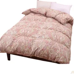 MY252【11月】羽毛布団・冬用掛け布団 昭和西川 フランスウール100％ 羊毛掛布団 臭いの無いクリーンな布団 日本製 (シングルロングピンク)