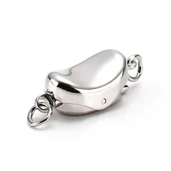 Genique 【 高級SILVER925 】シルバー925製 真珠ネックレス 留め金 1個売り パーツ 材料 シルバー925 silver チェーン ス パーツ 留金具 手芸用品 16mm 1