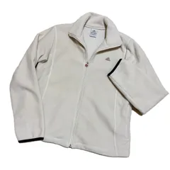 【美品】adidas アディダス レディース L フリースジャケット ライトベージュ ポリエステル100 送料無料