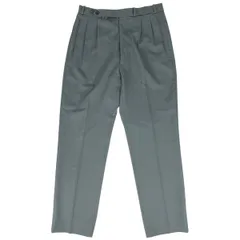 【在庫一掃】 メゾン マルジェラ Maison Margiela ウール スラックス 2タック カーキ ボトムス パンツ 毛 グリーンベージュ メンズ 【中古】のサムネイル