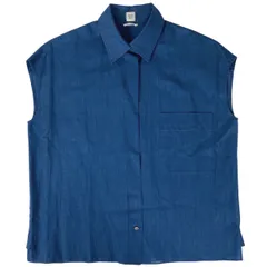 エルメス HERMES ブラウス ノースリーブ シャツ ブルー系 2025年最新】エルメス ブラウスの人気アイテム - メルカリ