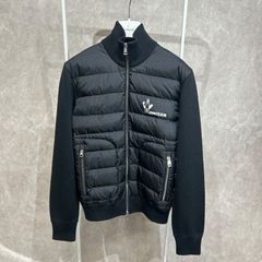 MONCLER ダウンカーディガンブラック サイズL - メルカリ