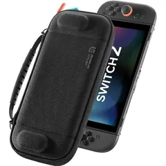 JSAUX スリムキャリングケース｜Switch 2（2025）対応・12枚ゲームカード収納・フェルトハードシェル・防震・防滴・防塵・薄型・持ち運び便利・旅行用収納ケース・BG0133 1