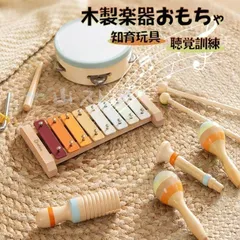 子供 楽器 おもちゃ モンテッソーリ 知育玩具 木のおもちゃ 音のなるおもちゃ 音楽会 鉄琴 ウッドブロック レインスティック 打楽器 聴覚訓