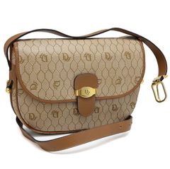 クリスチャンディオール ハニカム柄 ショルダーバッグ PVC レザー