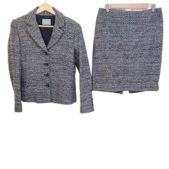 theory luxe(セオリーリュクス) スカートスーツ レディース - 黒×グレーベージュ×ゴールド ラメ