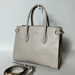 2511-261｜フルラ 2WAY ハンドバッグ レザー グレージュ