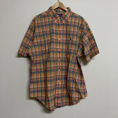 ラルフローレン RALPH LAUREN CLASSIC FIT チェック柄 半袖 コットン ボタンダウンシャツ メンズ XL ISItems【USED】【古着】【中古】50115063