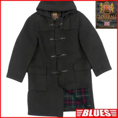 GLOVERALL グローバーオール ダッフルコート XL イングランド製 ロング 古着 メンズ 42 グレー チェック イギリス製 英国製 ダッフルコートサイズXL一覧←SEULB屋着古← TY4189