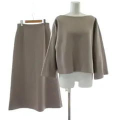 オスロー OSLOW ダンボールワイドスリーブトップス マキシスカート セットアップ ベージュ 長袖 /PP ■GY20