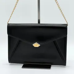 【美品】BALLY クラッチバッグ ショルダーバッグ フラップ フォーマル 黒