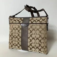 2511-268｜美品｜コーチ シグネチャー ショルダーバッグ ダークブラウン