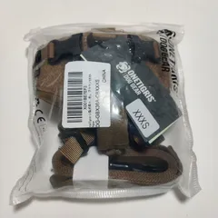 OneTigris 犬 ハーネス 小/中型犬に向け 引っ張り防止 喉に優しい 犬用胴輪 500Dナイロン 高い引裂強度と耐噛み性 名前タグを貼り付け可能 ミリタリー UTXクイックリリースバックル/Dリング2個 簡単着脱 耐腐食性 カーキ色 XXXS