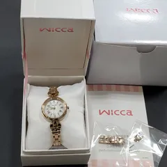 【EL6】CITIZEN シチズン wicca ウィッカ ソーラー 電波 腕時計 天使のはしご 限定モデル H0F6-R013777 KS1-627-91 難あり　MK11440