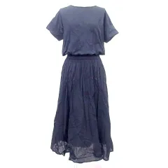 アーバンリサーチ ドアーズ URBAN RESEARCH DOORS ワンピース ロング マキシ丈 フレア One 黒 ブラック ■YHS10 A1208