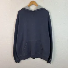 OLD Champion チャンピオン スウェット パーカー 無地 ネイビー XLTサイズ メンズ 古着 ストリート アメカジ　オーバーサイズ