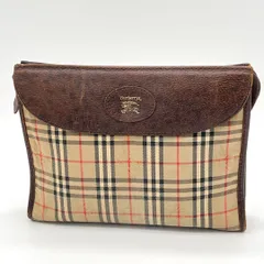 【良品】バーバリー クラッチバッグ セカンドバッグ ノバチェック フォーマル