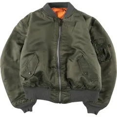 古着 90年代 民間品 アルファ ALPHA MA-1タイプ 中綿入り ミリタリー フライトジャケット USA製 メンズXL相当 ヴィンテージ/eaa597186