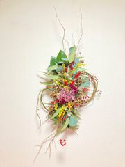 ミモザラウンドリース ウバユリ＆ギンメヤナギ - メルカリ