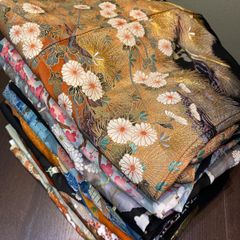 まとめ売り】正絹大島紬7枚 リメイク素材 ハンドメイド向け - メルカリ