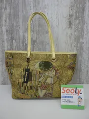 シンクビー! Think Bee! ゴールデンクリムト トートバッグ ショルダーバッグ ゴールド 美品