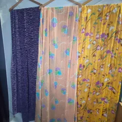 29【タグ付き・まとめて】高級 生地 布 チューリップ イエロー 黄色 幾何学 模様 ツユクサ 花柄 ストライプ アンティーク  Vintage  古布  模様 80s 90s 骨董 布 リメイク 手作り ファブリック インテリア 昭和 レトロ シフォン