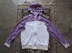 80s　adidas stripe trackjacket parker フード付ジャージ　USA
